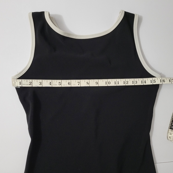 Per Seption Black And White Tenniscore Cross Back Dress - Picture 3 of 7